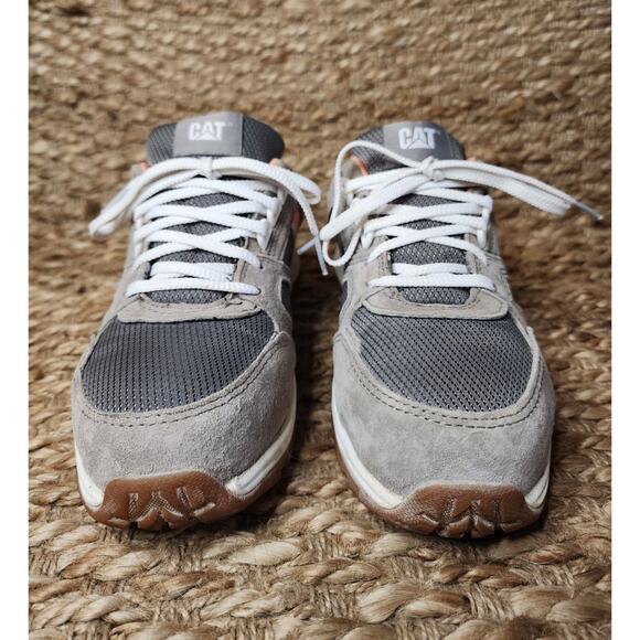 Caterpillar Women's 5 Woodward Gray Pink Suede Steel Toe Work Construction Shoe - Picture 4 of 11